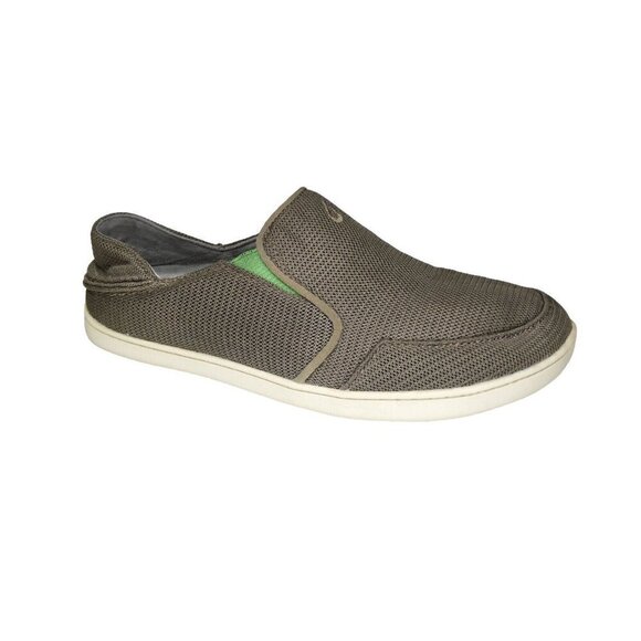 Olukai Nohea Mesh Men's Slip On Sneaker Olive Size‎ 8.5 Men - Picture 1 of 9